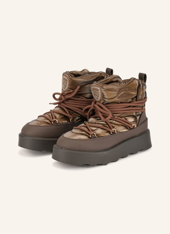 Blauer Boots à lacets DOYLE MARRON / MARRON FONCÉ