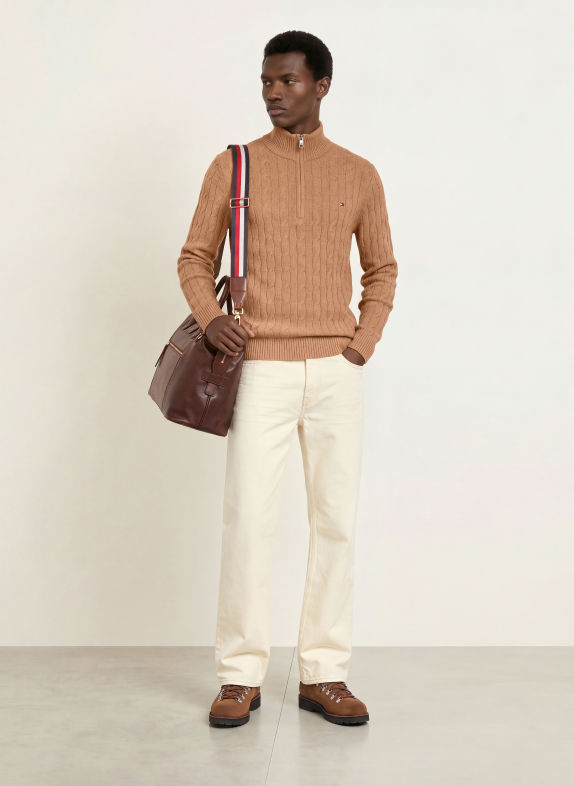 TOMMY HILFIGER Troyer CAMEL