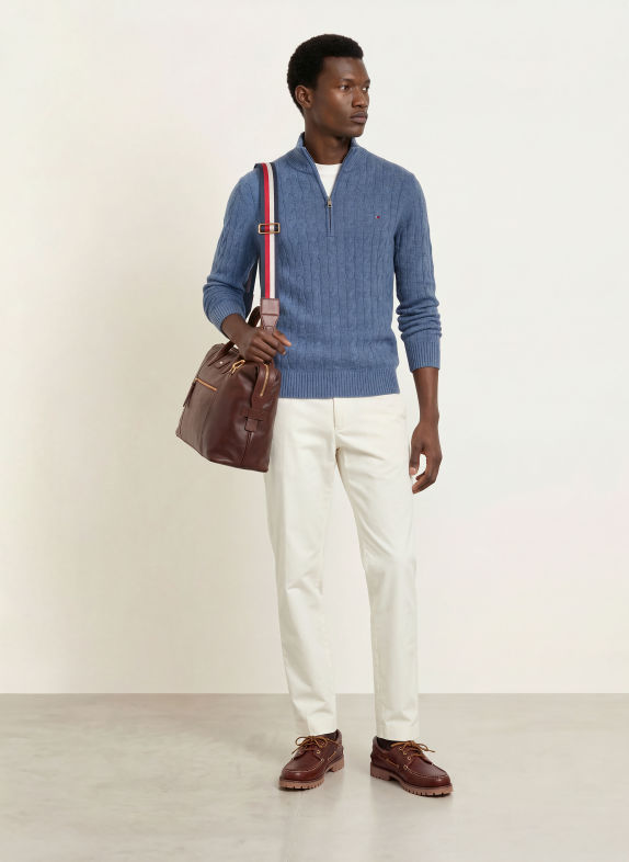 TOMMY HILFIGER Troyer BLAU