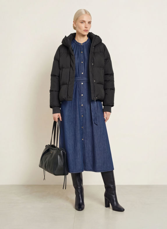 TOMMY HILFIGER Daunenjacke SCHWARZ