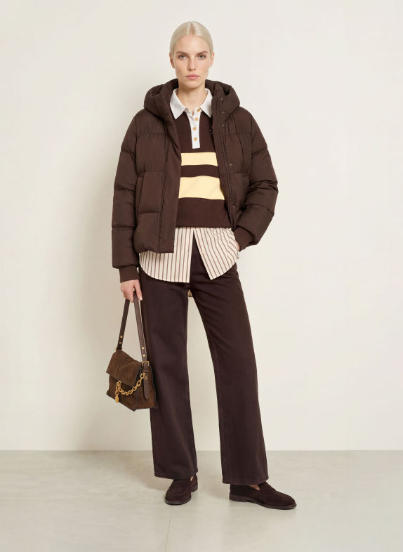 TOMMY HILFIGER Daunenjacke DUNKELBRAUN