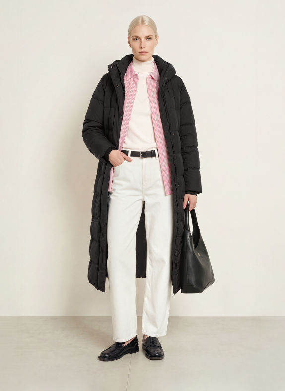 TOMMY HILFIGER Daunenmantel SCHWARZ