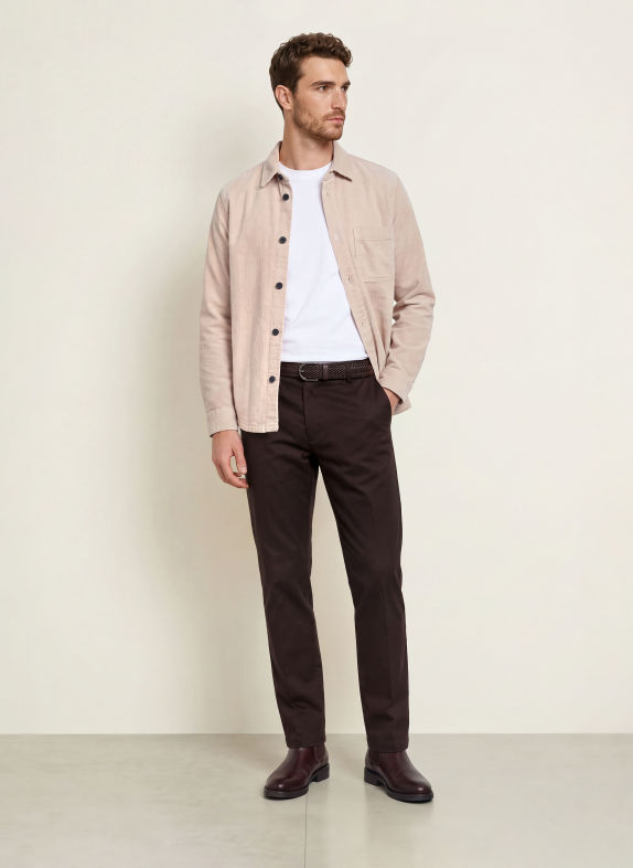 OLYMP Cord-Overshirt BEIGE