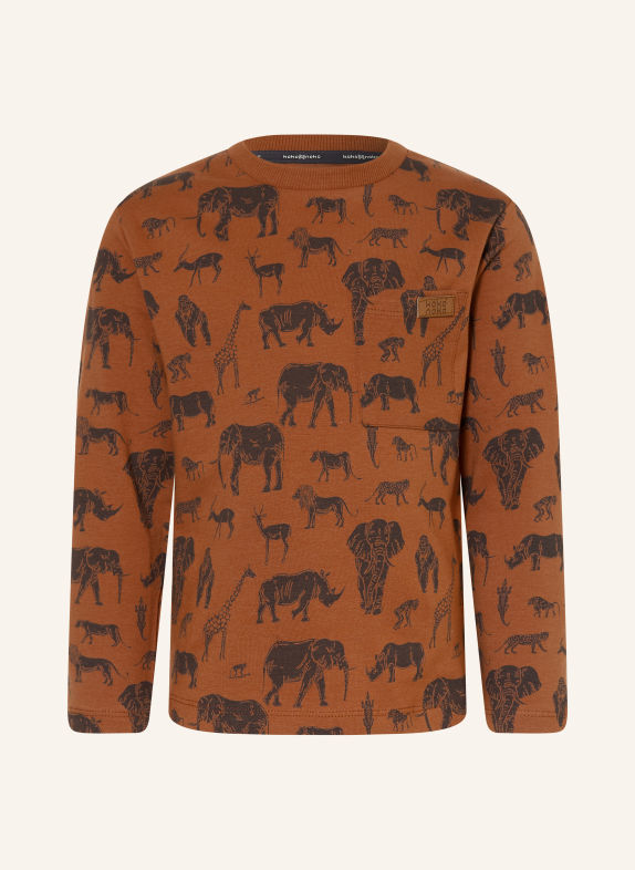 Koko Noko Longsleeve COGNAC / SCHWARZ