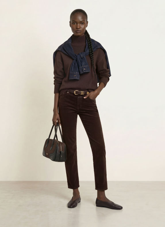 CLOSED MILO Cord Pants DARK BROWN