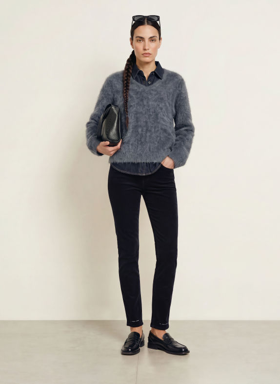 CLOSED Corduroy Pants PEDAL PUSHER DARK BLUE