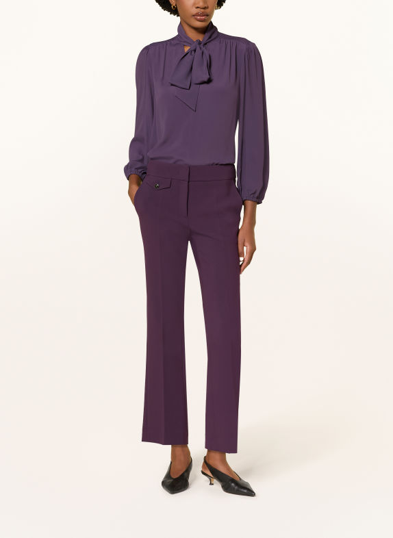 LUISA CERANO Trousers DARK PURPLE