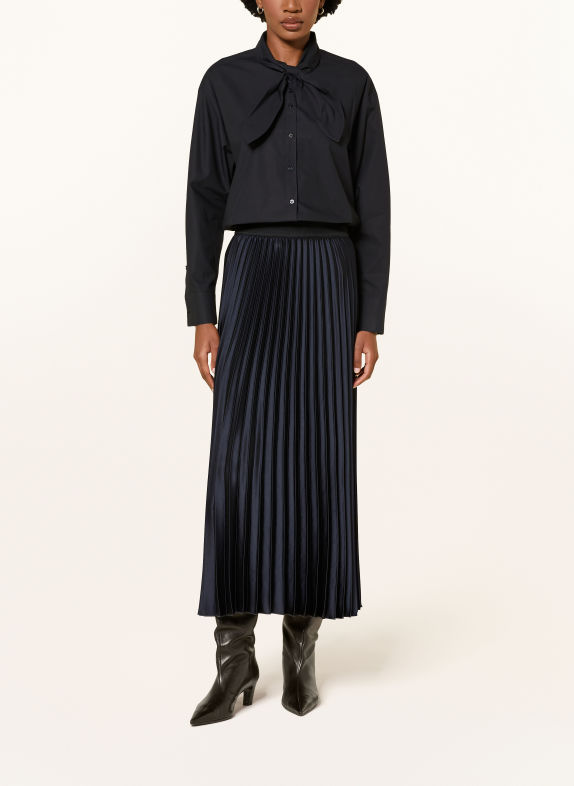 LUISA CERANO Pleated skirt DARK BLUE