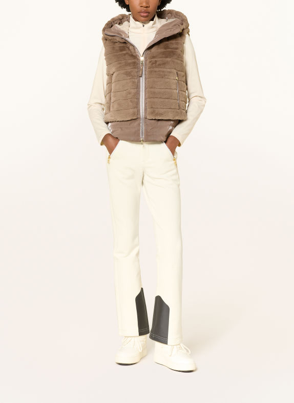 BOGNER Fleece bodywarmer MANDA-D TAUPE