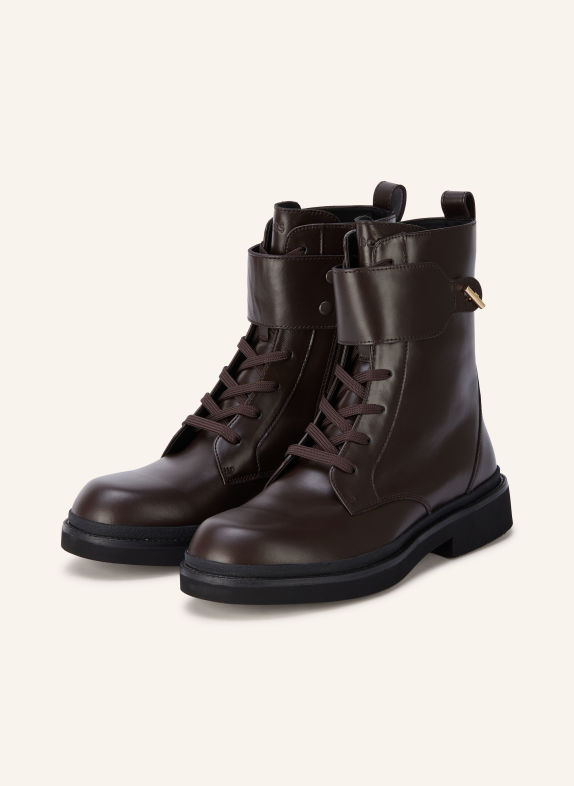 BOSS Schnürboots ELERI DUNKELBRAUN
