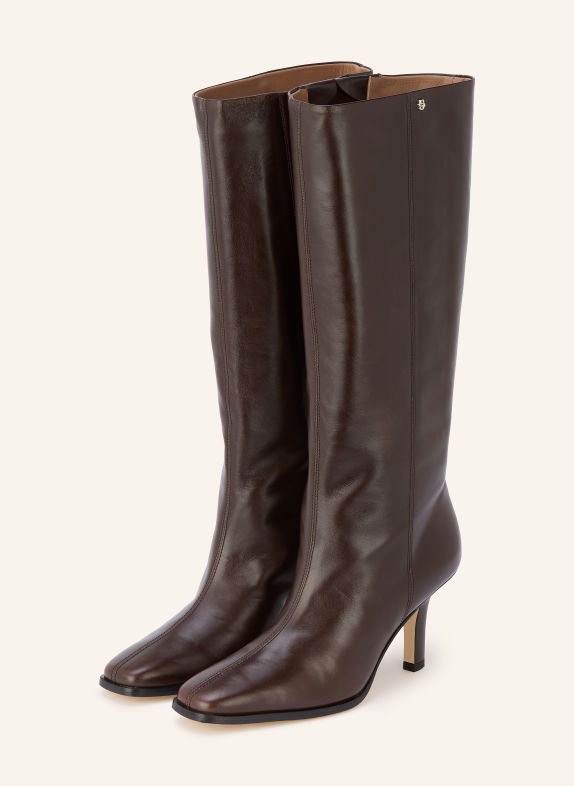 BOSS Bottes ANYAH MARRON FONCÉ