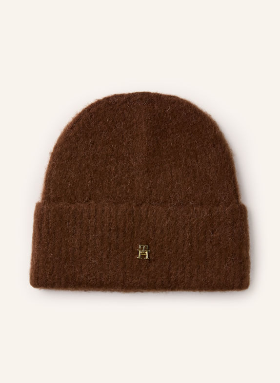 TOMMY HILFIGER Mütze DUNKELBRAUN