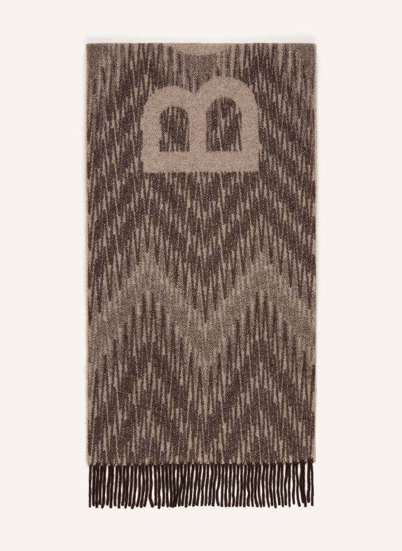 BOGNER Scarf SCARF-1 TAUPE / LIGHT BROWN / DARK BROWN