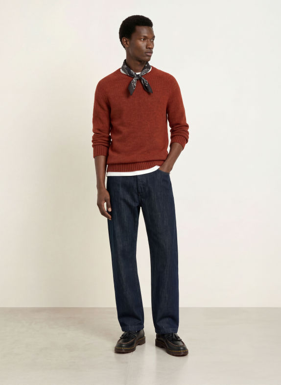 MOS MOSH Gallery Trui MMGCARLOS met alpaca ROOD