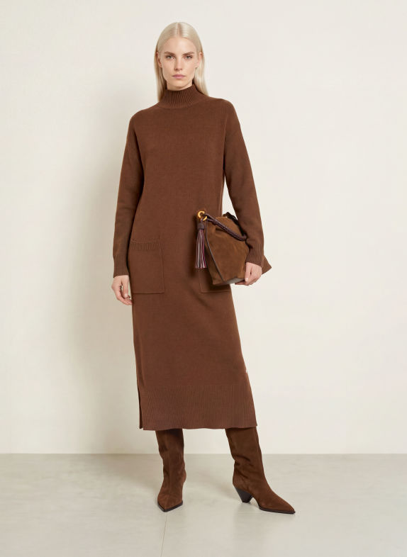 FRIEDA & FREDDIES Strickkleid BRAUN