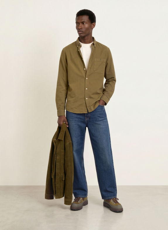ARMEDANGELS Hemd Relaxed Fit KHAKI