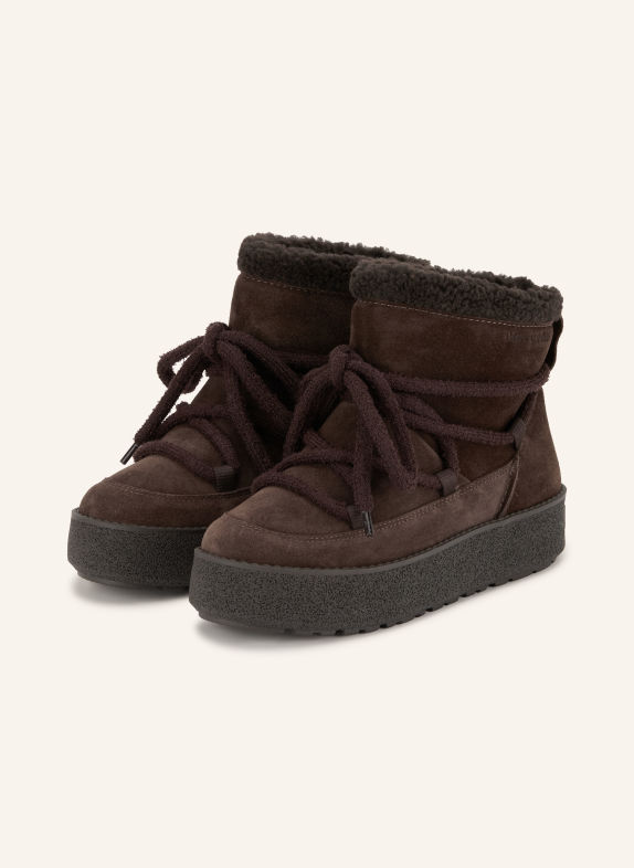 Marc O'Polo Plateau-Boots PIA DUNKELBRAUN