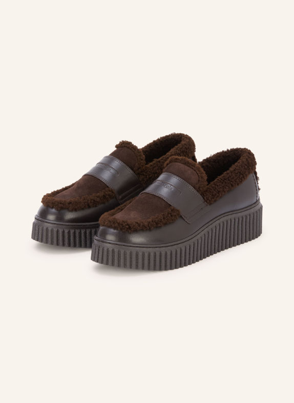 Marc O'Polo Pennyloafer BIANCA MARRON FONCÉ