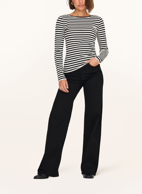 ONLY Široké džíny BLACK DENIM