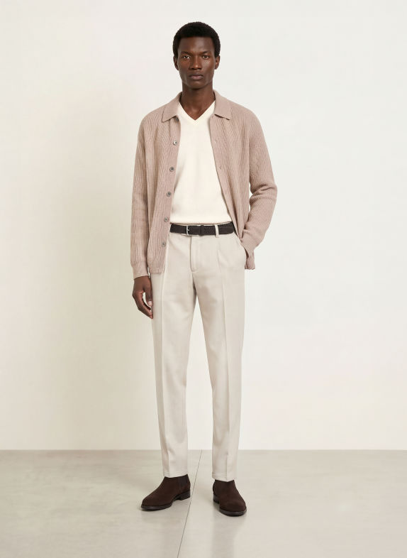 PROFUOMO Vest TAUPE