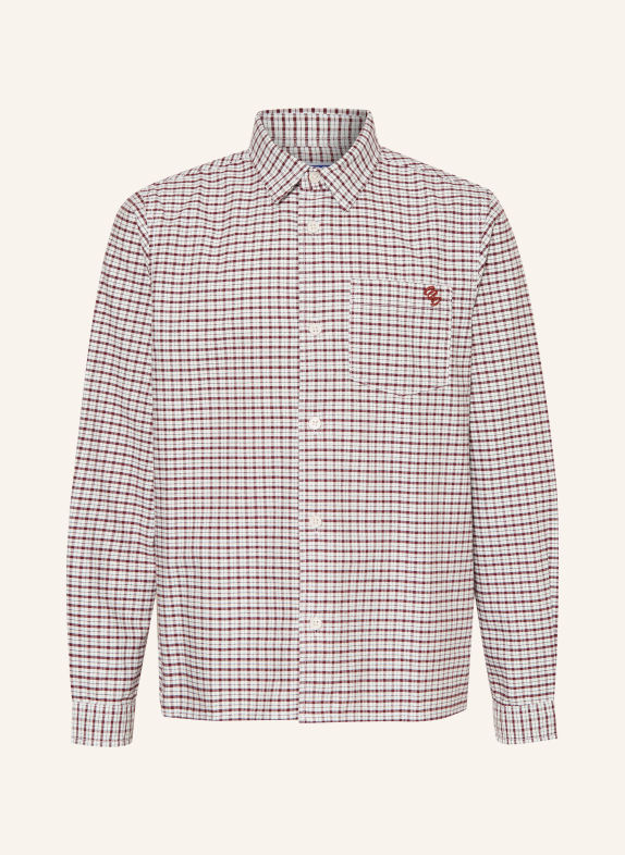 JACK&JONES Chemise BLANC / ROUGE FONCÉ / NOIR