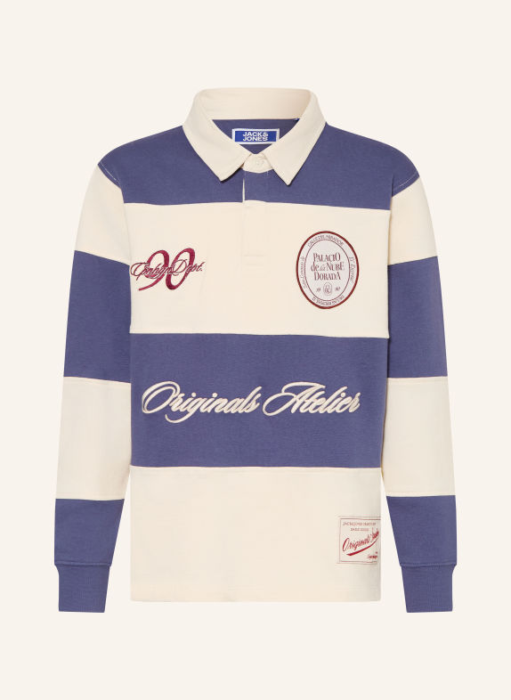 JACK&JONES Rugbyshirt BLAU / CREME