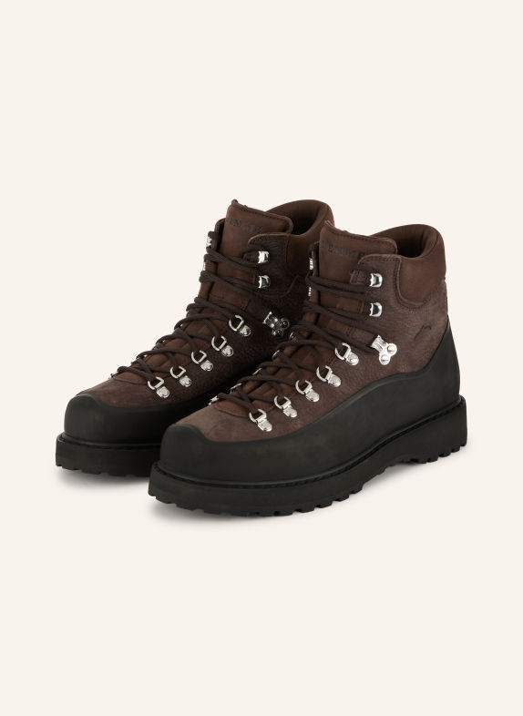 DIEMME Veterboots ROCCIA VET GOMMA MARRON FONCÉ / ZILVER / ZWART