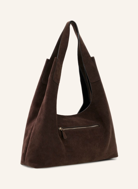 GUESS SUNSET Bucket bag DARK BROWN / GOLD