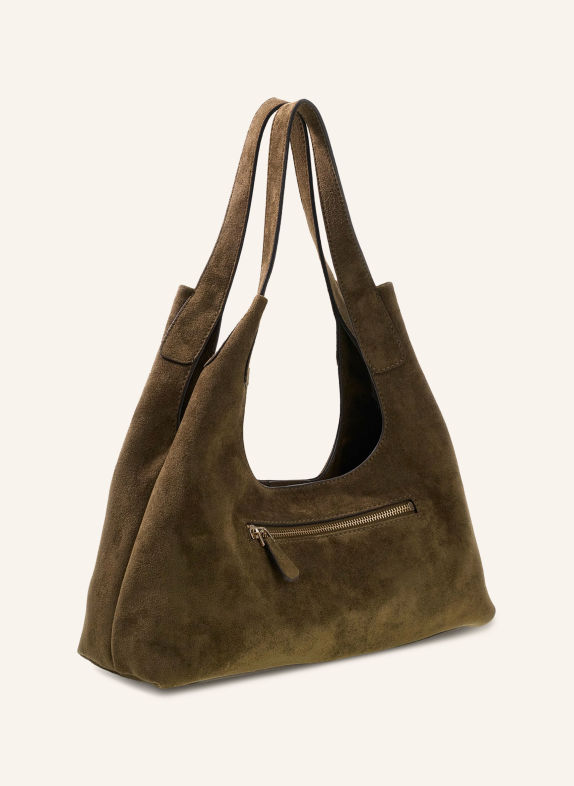 GUESS Geantă tip sac SUNSET SMALL KAKI / AUR