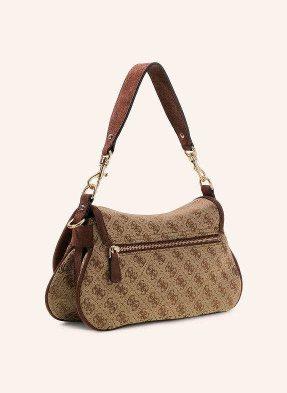 GUESS SAMANTHA Shoulder bag LIGHT BROWN / GOLD / BROWN