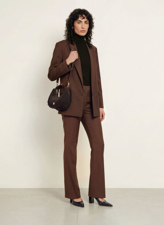 BOSS Sac à main BEYOND en fourrure synthétique MARRON FONCÉ