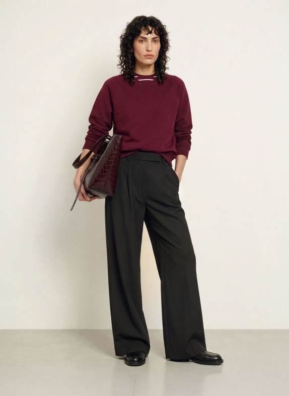 ARKET sweatshirt DONKERROOD