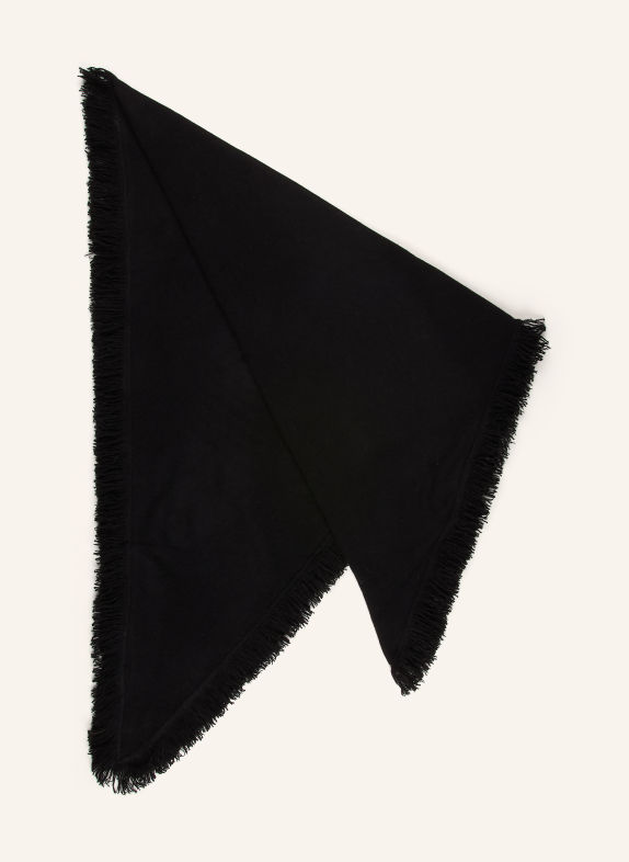 S.MARLON Dreieckstuch aus Cashmere SCHWARZ