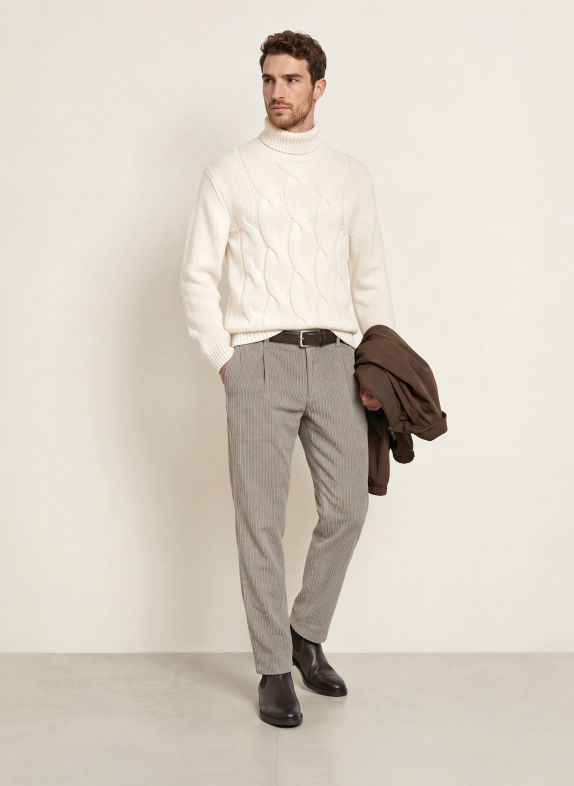 HERNO Cordchino Regular Fit GRÅ