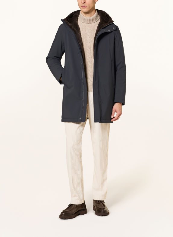 HERNO Parka DONKERBLAUW