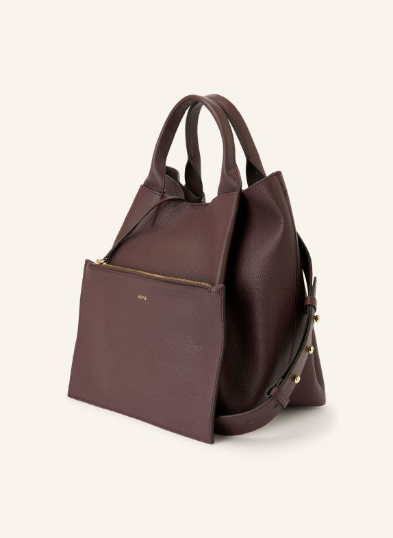 abro Shopper ESSENTIAL MEDIUM mit Pouch DUNKELROT / GOLD