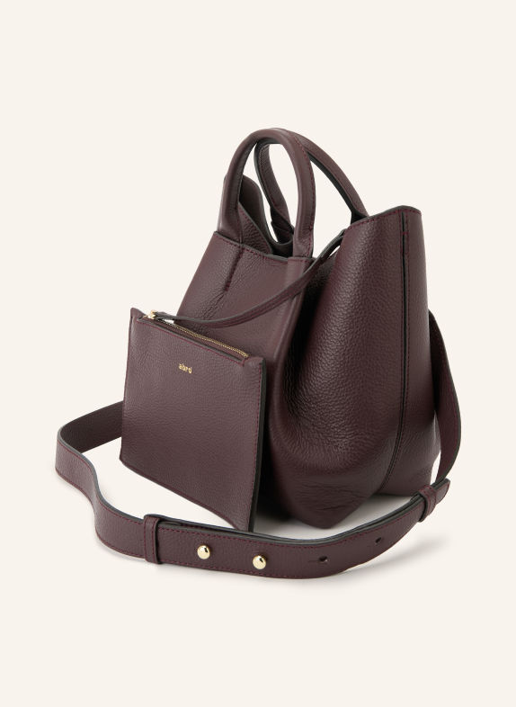 abro Handtas ESSENTIAL SMALL met Pouch MARRON FONCÉ / GOUD