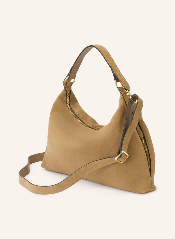 abro ALL IN ONE SMALL Bucket bag LIGHT BROWN / GOLD