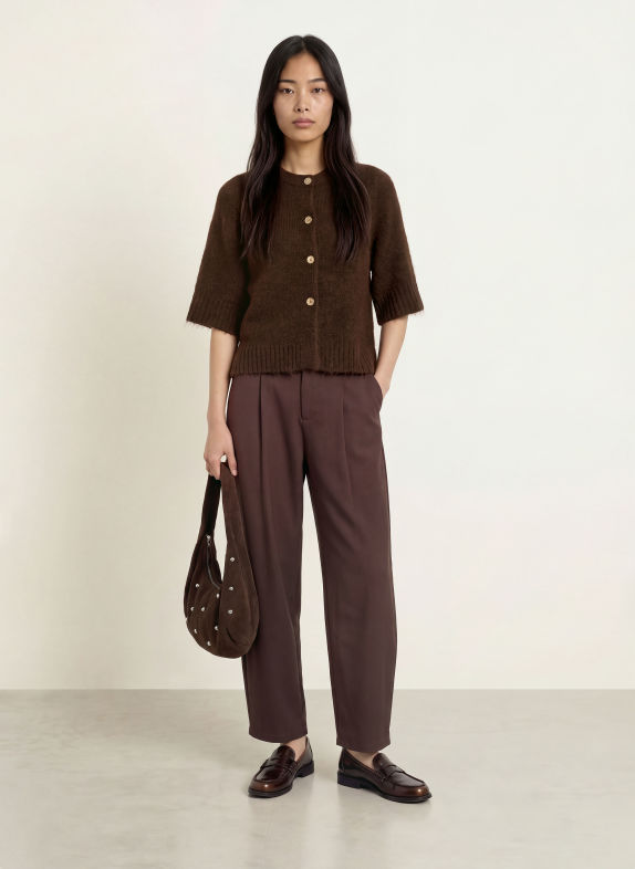 RINO & PELLE Strickjacke ELCO BRAUN