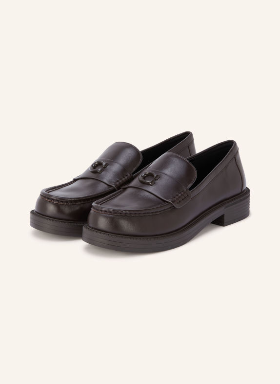 COACH Loafers ASTOR MARRON FONCÉ