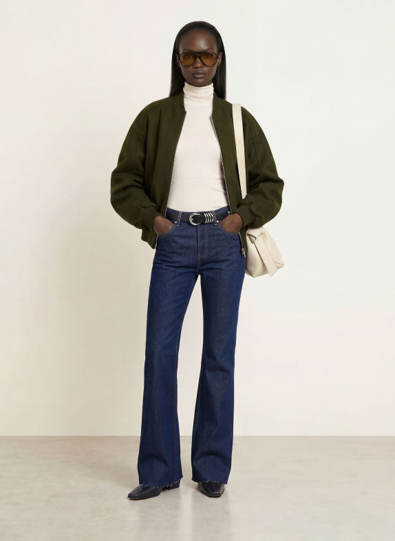 The Frankie Shop Oversized-Blousonjakke ELINOR MØRKEGRØN