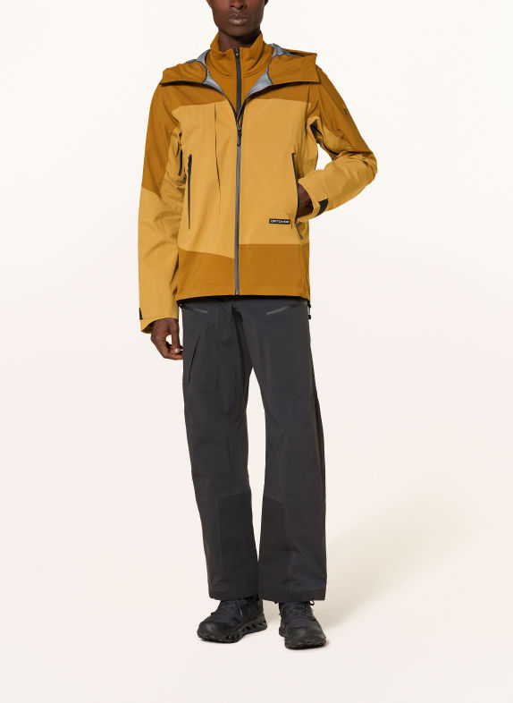 ORTOVOX Funktionsjacke ORTLER GELB / DUNKELGELB