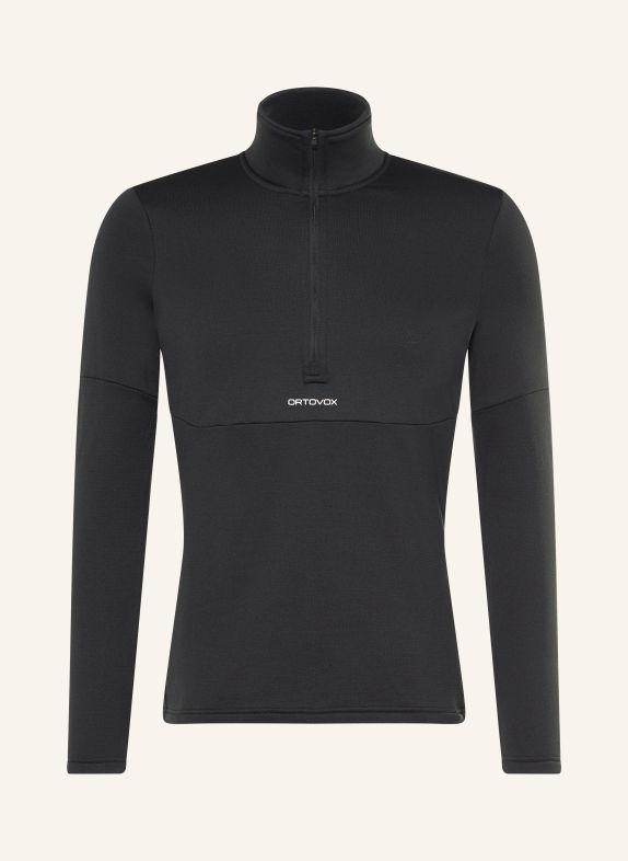 ORTOVOX Midlayer LIGHT ZIP NECK ZWART