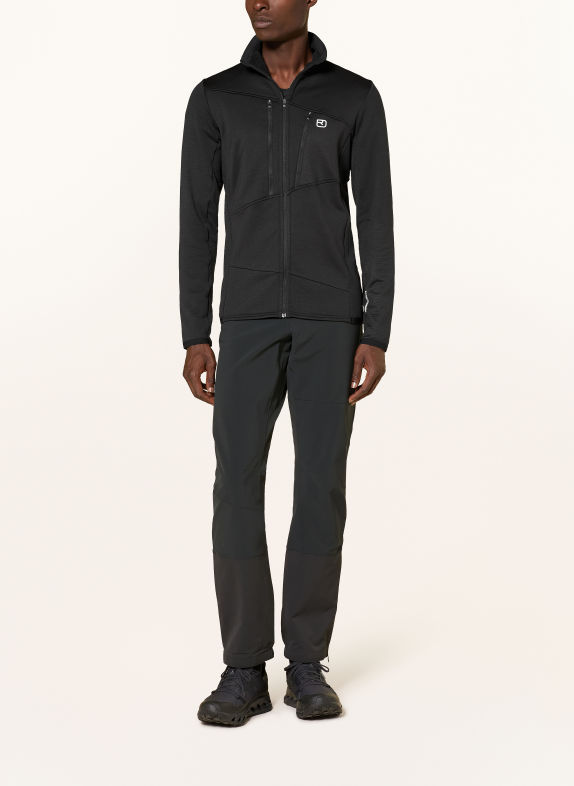 ORTOVOX Fleecejacke GRID SCHWARZ