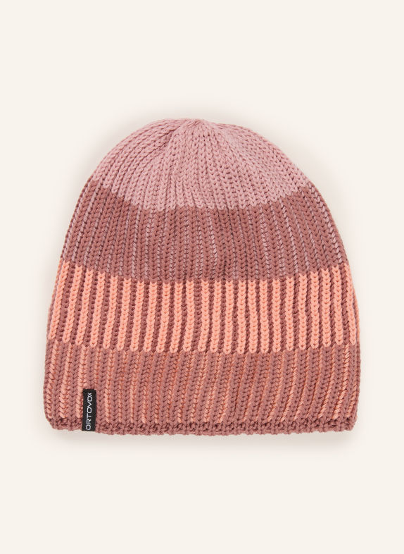 ORTOVOX Mütze DEEP KNIT aus Merinowolle ALTROSA / ROSÉ / LACHS