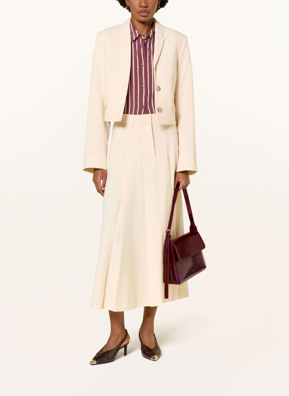 A.P.C. Torebka VIRGINIE FLAP CIEMNOCZERWONY / ZŁOTY