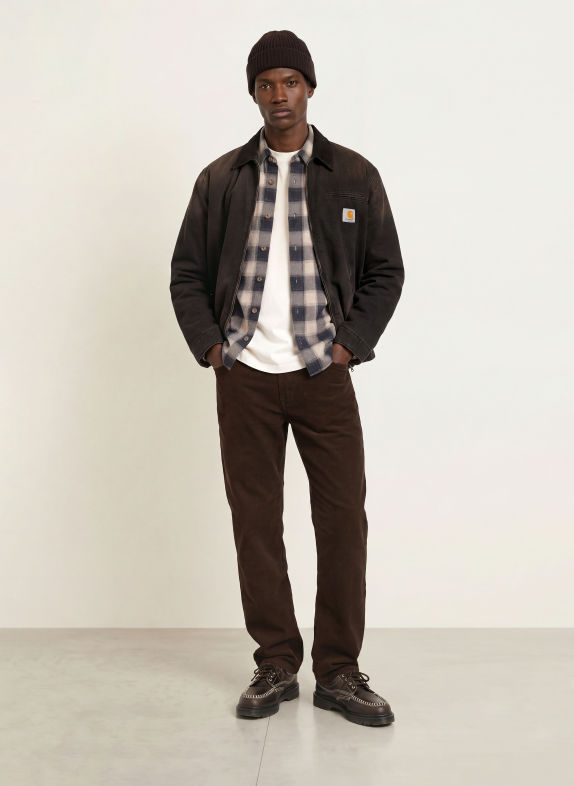 carhartt WIP Cordhose AARON Regular Tapered Fit DUNKELBRAUN