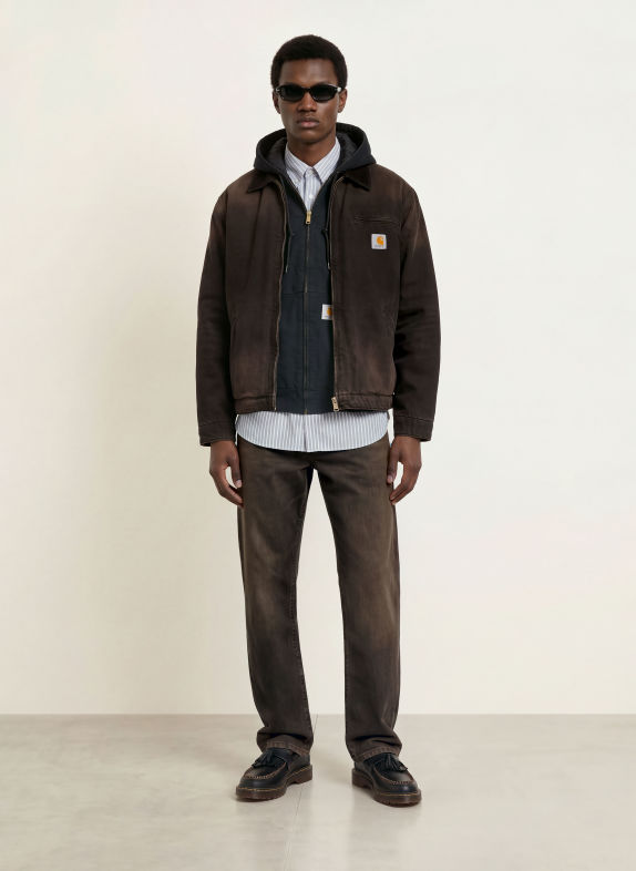 carhartt WIP Kurtka dżinsowa OG DETROIT 00E0R BLACK / BLACK