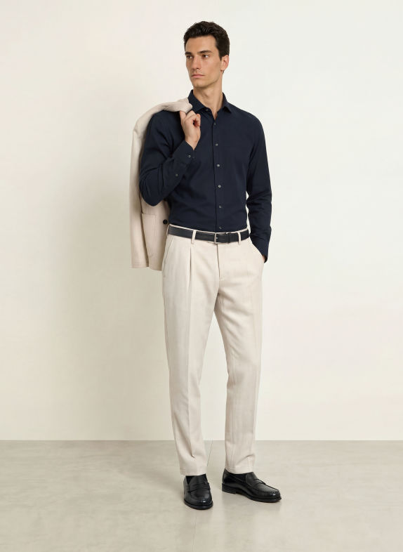PROFUOMO Slim-Fit Shirt DARK BLUE