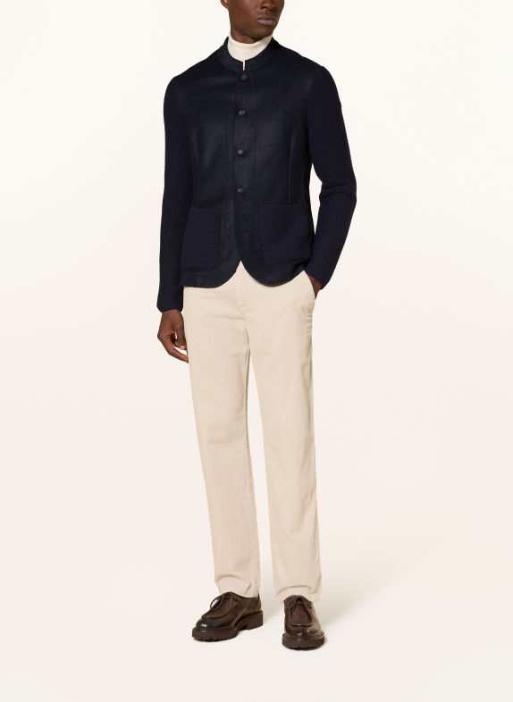 MAERZ MUENCHEN Vest van merinowol DONKERBLAUW
